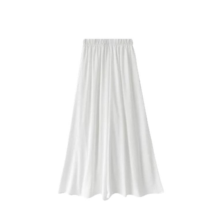 L18829 High waist skirt wide leg pants skirt women 2025 new summer all-match skirt