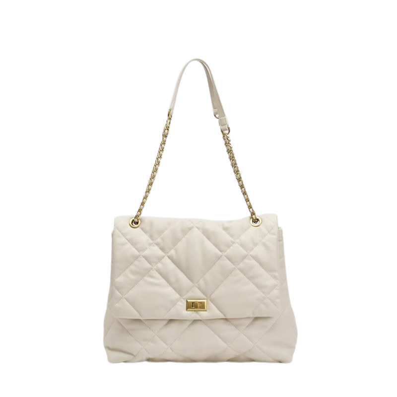 2025 Spring New Light Dia Grid Single Shoulder Crossbody For Work And Commuting, Grand Women's Bag