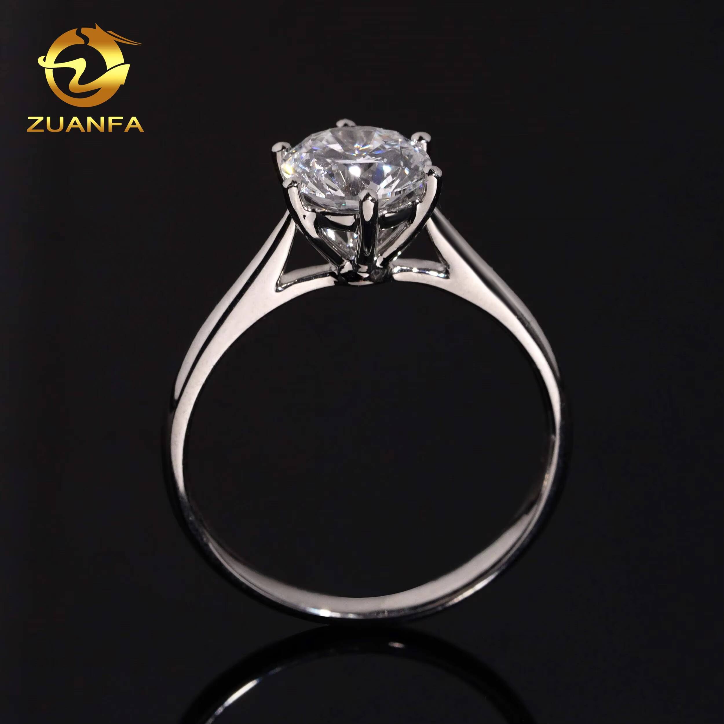 Classic Romantic Wedding 107ct PT950 Platinum Lab Grown Diamond Engagement Ring for Women