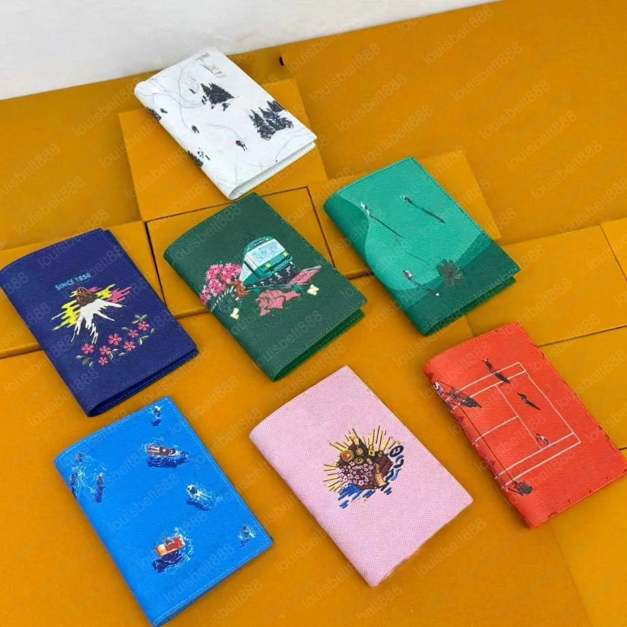 Free shipping golf wallet Passport holder designer for men high quality fashion luxury Classic Brown passport card package checkbook leather passport cover