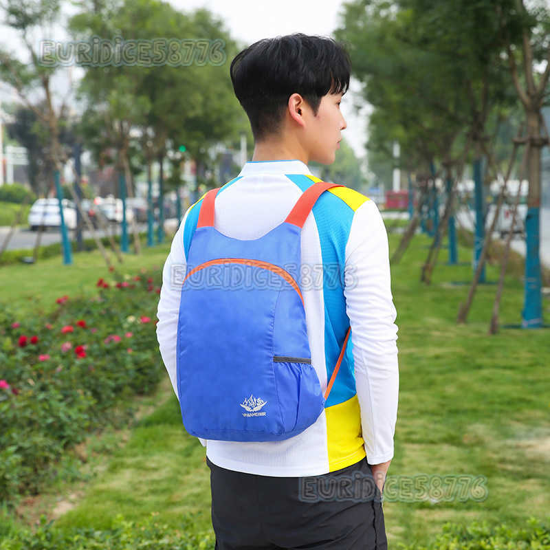 New Outdoor Travel Lightweight Folding Bag Waterresistant Folding Storage Bag Large Capacity Outdoor Folding Backpack H250906