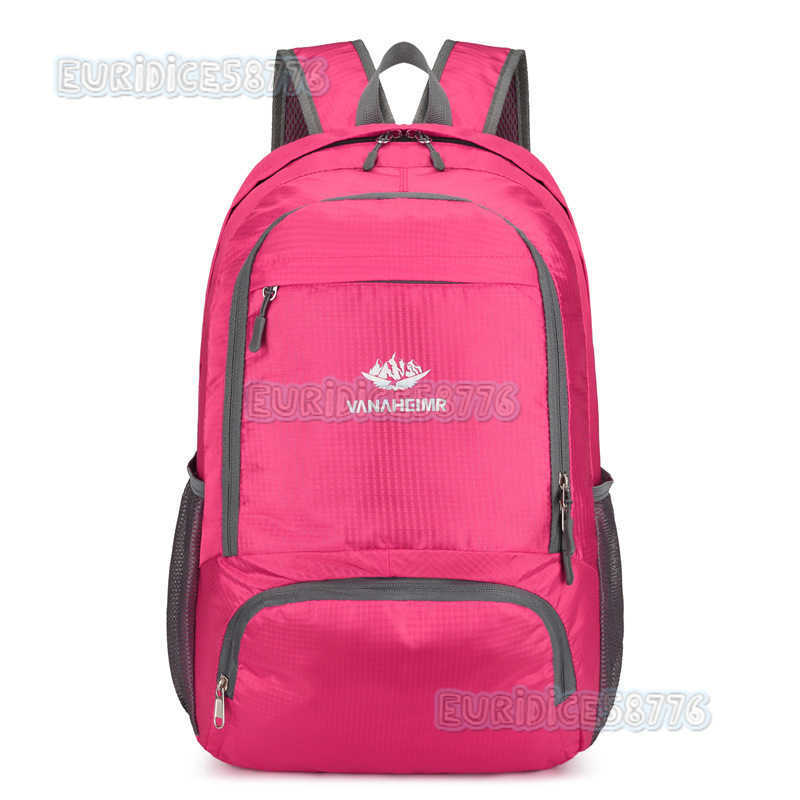 Backpack Large Capacity Suitable for Outdoor Sports Travel Mens and Womens Lightweight Folding Bag Printable Waterproof Backpack H250906