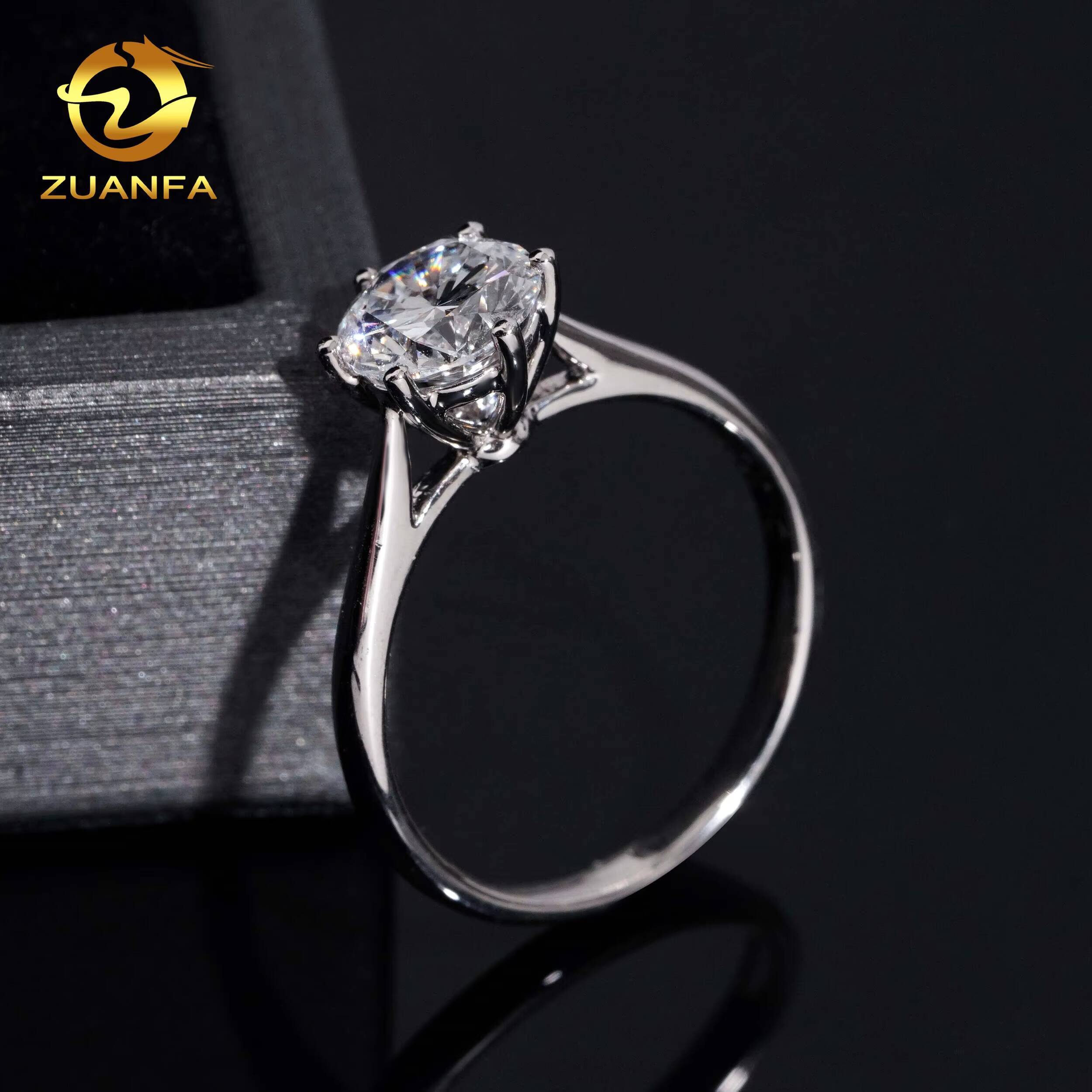 Classic Romantic Wedding 107ct PT950 Platinum Lab Grown Diamond Engagement Ring for Women