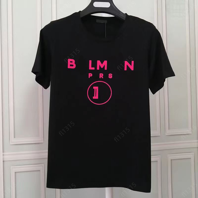 p mens womens t shirt france designer letters print t shirt pure cotton tshirt high quality balmainly balmaine short sleeve tees summer casual unisex tops fashio JEX4