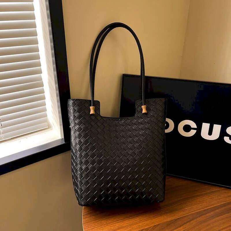 Leather Shoulder For Women Korean Style Handbags Versatile Minimalist Commute Office Lady High Quality Tote Bags