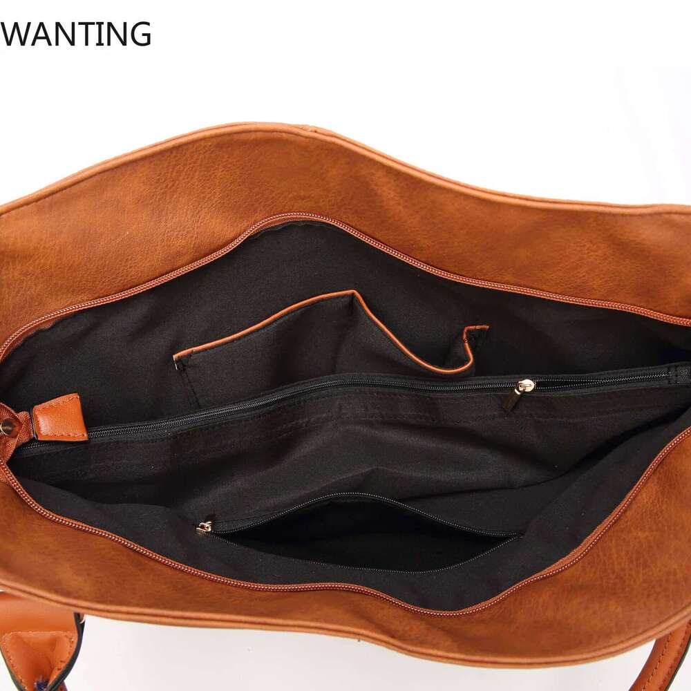 Women Tote 2025 New Fashion PU Leather Women's Shoulder Bags Large Capacity Classic Design Female Crossbody Bag Dm0186