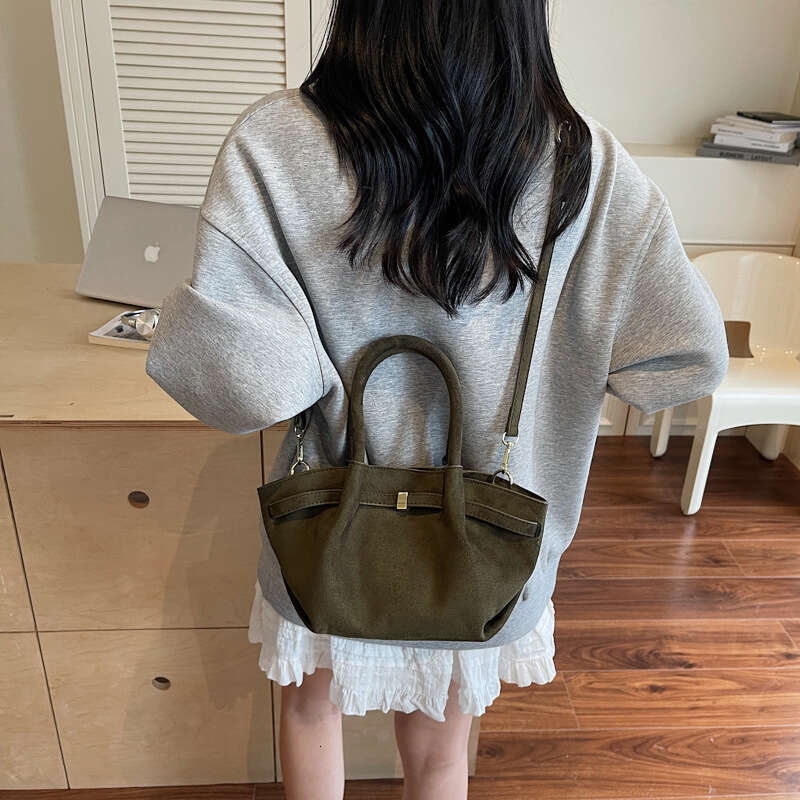 Frosted Large for Women 2025 New Fashion Handheld Tote Autumn Winter Textured Crossbody Bag