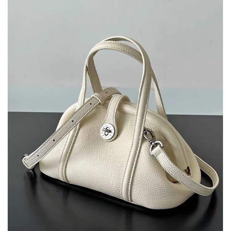 new leather clip catfish bag luxury bag one layer cowhide shell bag shoulder bag designer bag dumpling bag leisure shoulder bag