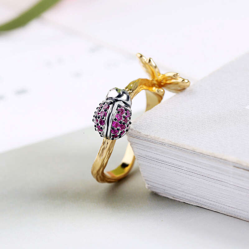 DHpet Fashion - Creative Butterfly & Ladybug Rings for Women in Korean Style