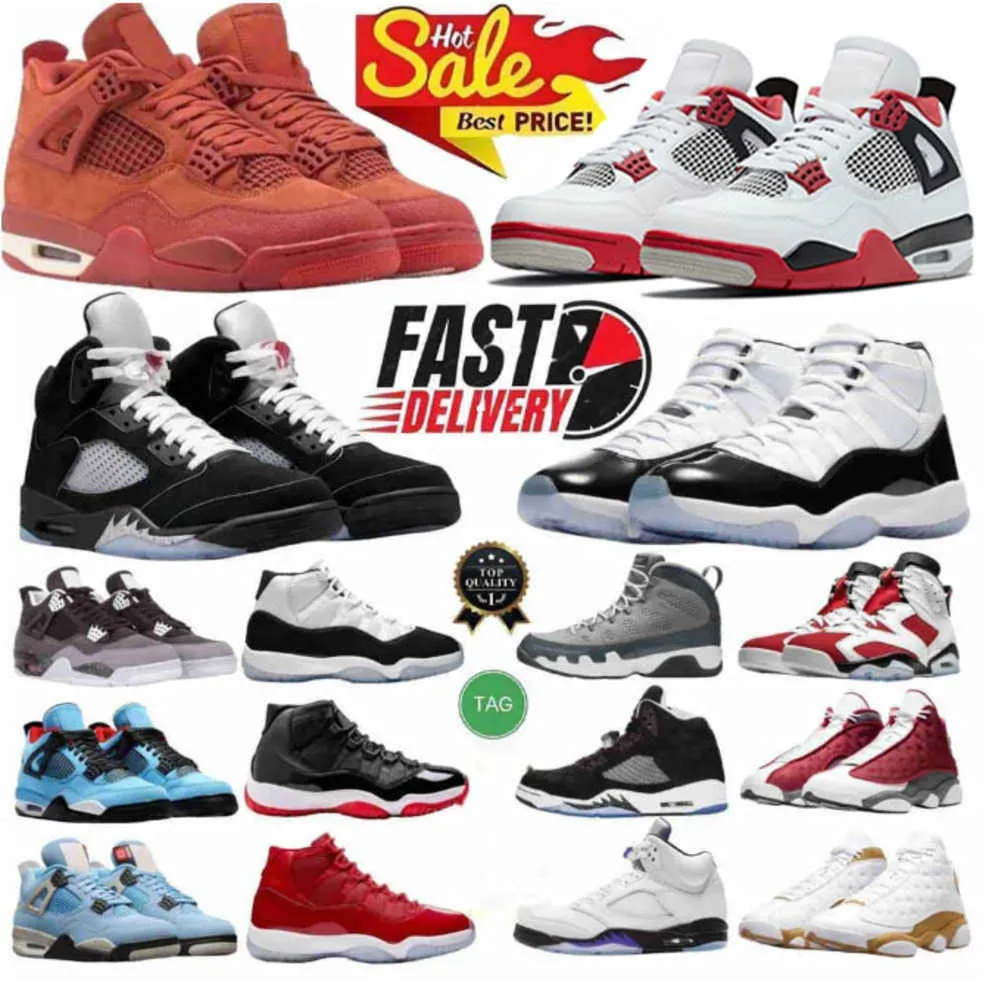 Basketball Shoes 4s 5s 11s Unc Top Mens Womens Fire Red Metallic Reimagined Black Cat 4 SP Infrared Retro Carmine White Cement Grey Pink Trainers