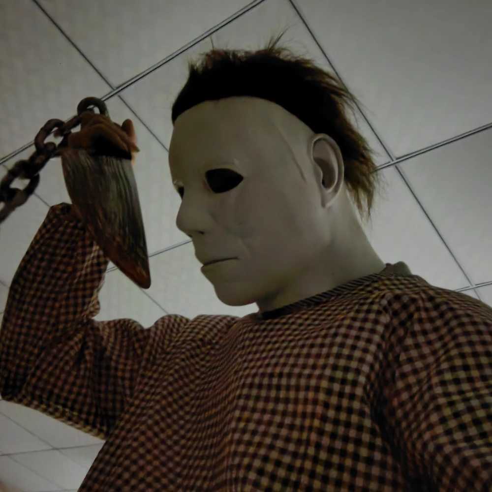 Halloween 1978 Michael Myers Mask White Scary Latex Full Head Masks Costume Horror Movie Face halloween Costume for Men W250906