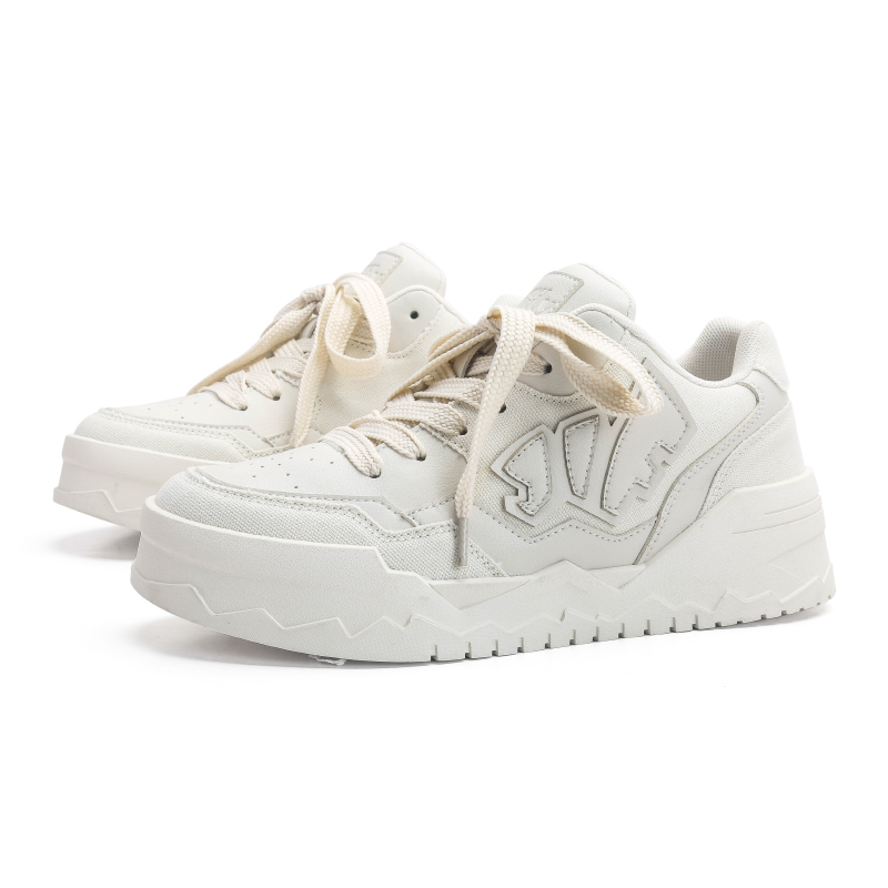 White shoes versatile couple style bread shoes women's height increasing casual shoes panda breathable board shoes men's trendy brand sports
