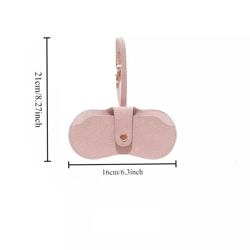 Portable Glasses Bag Soft Leather Fashion Glasses Case Holder Glasses Organizer Travel Sunglasses Pouch 250905