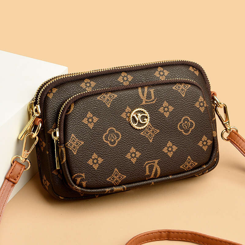 2025 New Women's High-End Fashion Monogram Shoulder Niche Design Crossbody Bag