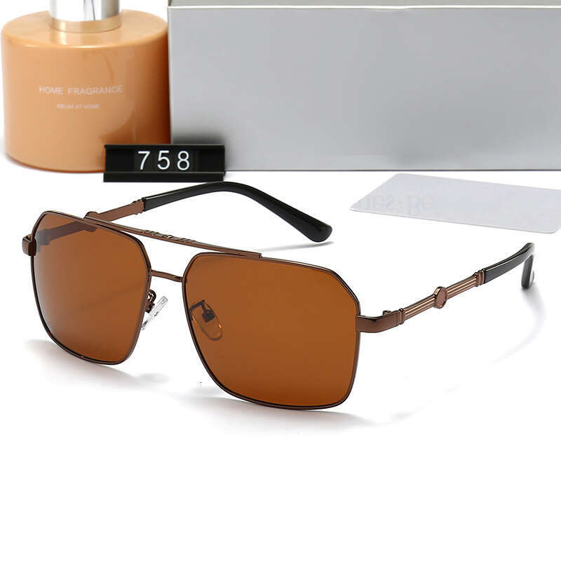 New Polarized Men's Fashion Square Frame Sunglasses for Travel Vacation Driving 758 5ce