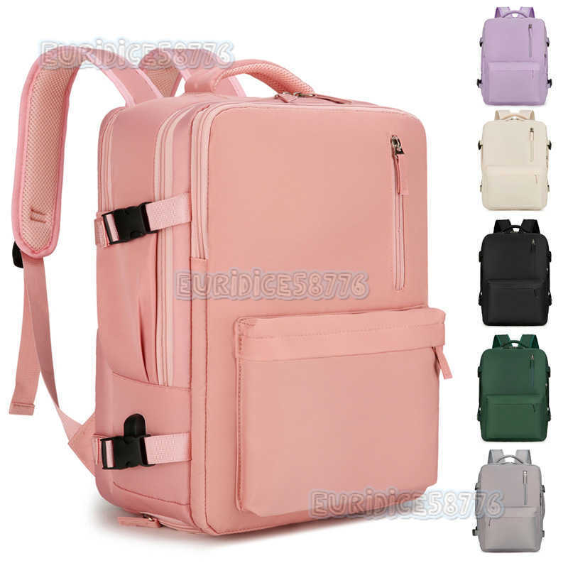Womens Double Shoulder Laptop Bag Large Capacity Expandable Backpack Business Travel Bag Double Shoulder Bag Student Laptop School Bag H250906