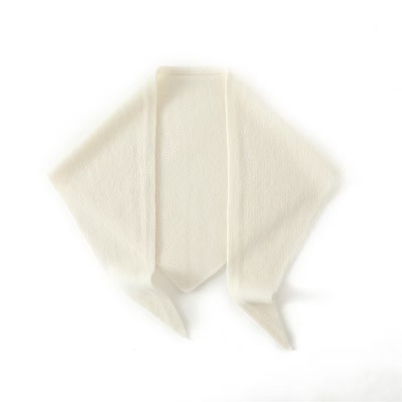 K1818 Australian wool scarf autumn and winter new triangle knitted small shawl solid color warm neck scarf