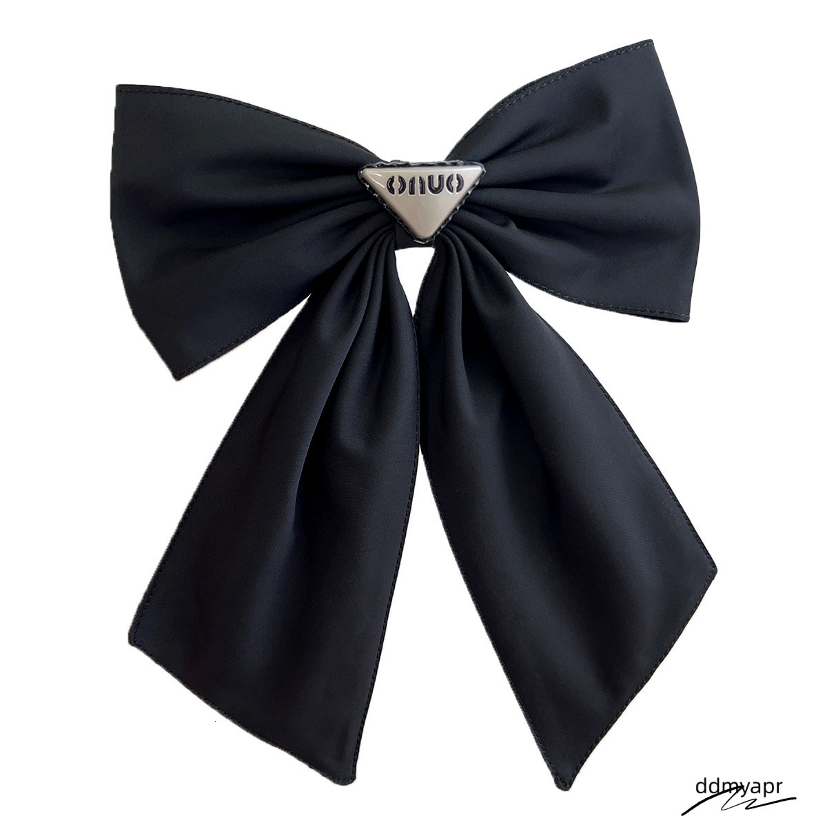 Ddmydec Korean Heavy Industry Women Black Big Bow Accessory For Back Of The Head Elegant And Graceful Spring Clip Hair Ornament 250711 Ddmydec Ddmydec