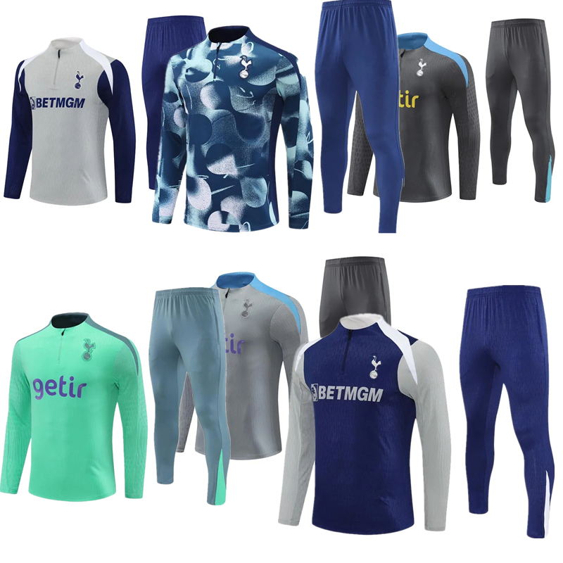 2025 2026 tracksuits football training suit 25 26 spures tracksuit Tottenham soccer jogging kit chandal futbol survetement foot sets men kids