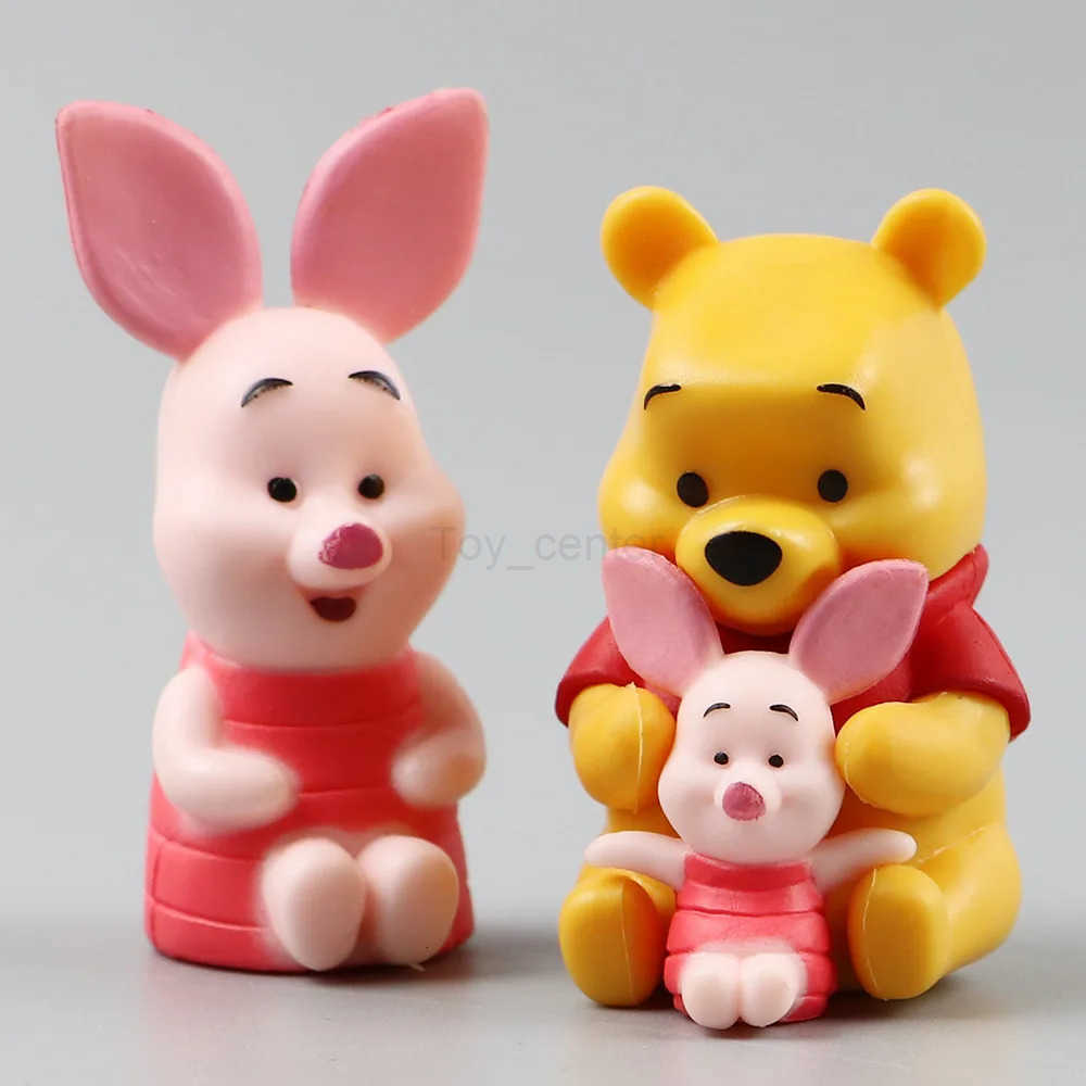 Disney 10pcs Winnie The Pooh Piglet Tigger Eeyore Rabbit Owl Anime Action Figures Model Toy Cartoon Collection Doll Set For Kids H250906