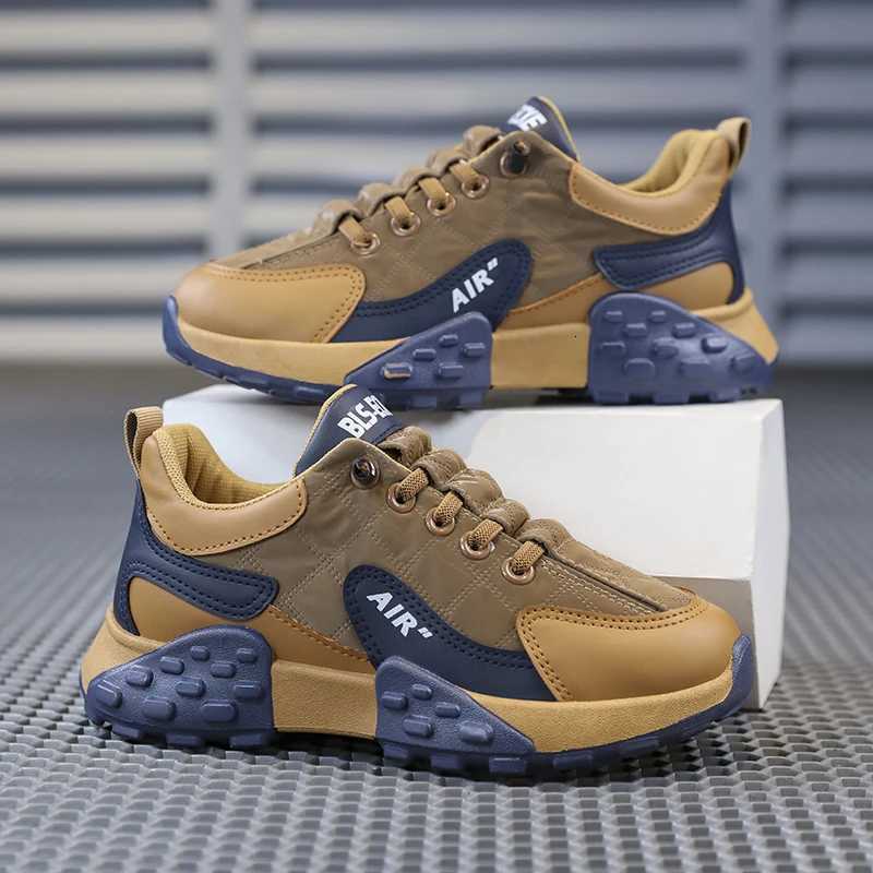 Luxury Children Sneaker Boy Shoes Fashion Lace Up Design Kid Casual Sneaker Nonslip Autumn New Boy Sports Shoes W250910