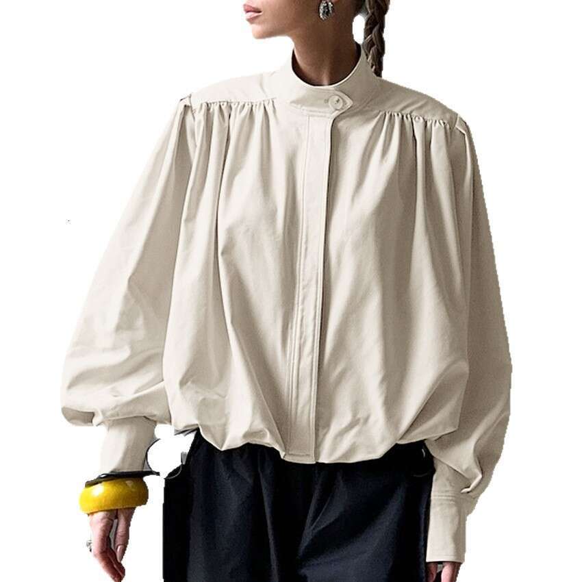 Autumn Winter New High-End Stand Collar Puff Sleeve Jacket For Women, Stylish And Casual Design, Commuting B3