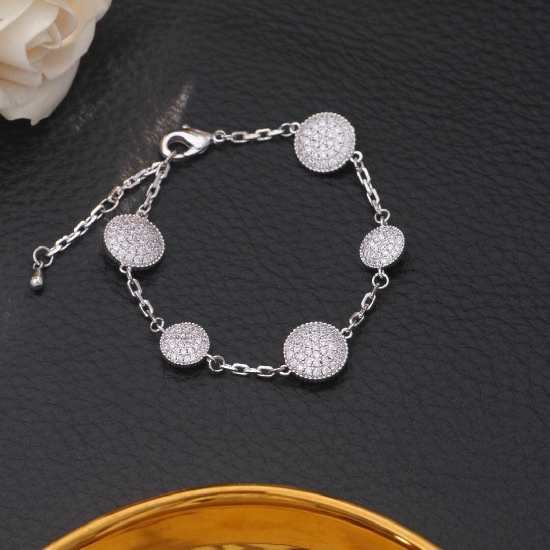 Zircon Round Star Pendant Personality Temperament Bracelet Niche Simple Versatile Jewelry - view 3