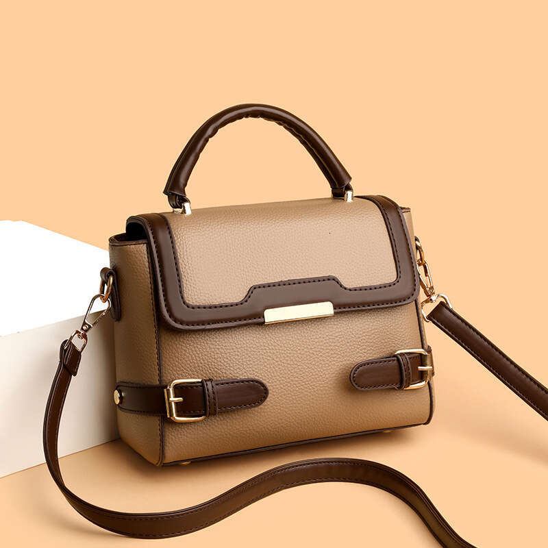 2025 Spring Summer New Women's Single Shoulder Crossbody Fashion Versatile Color Block Bag Practical Commuter Handbag for Women