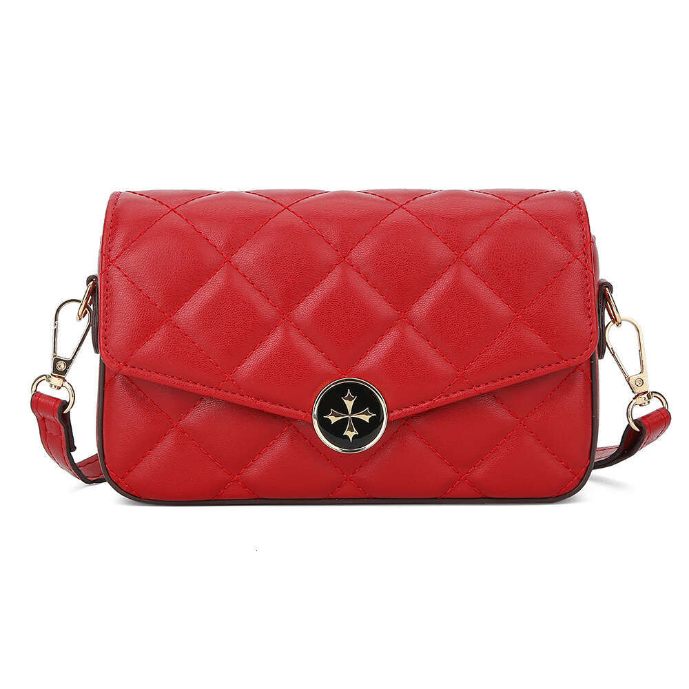 Women's New Baellerry Quilted Diamond Buckle Small Square Versatile Shoulder Crossbody Bag for Women