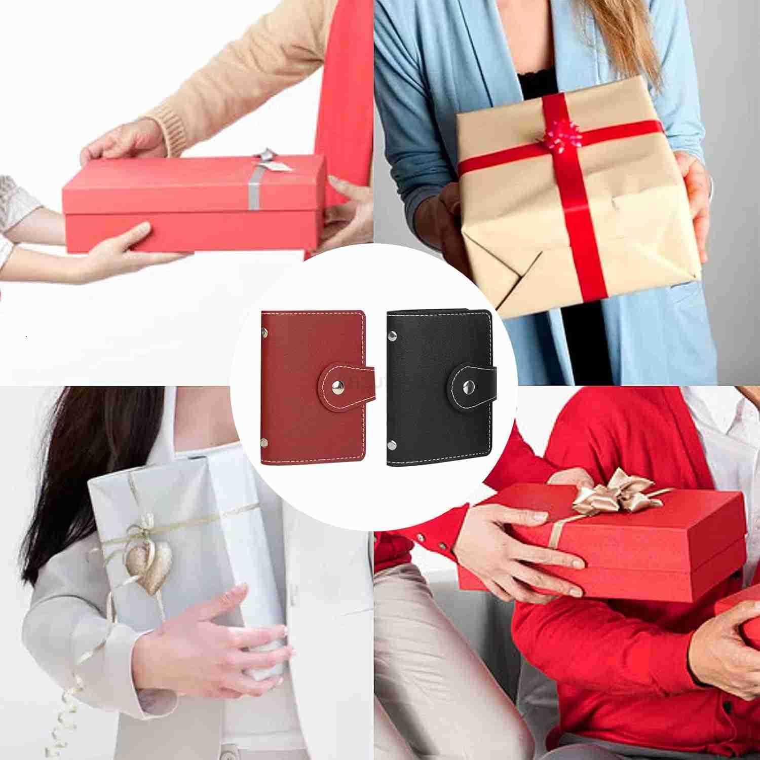 2 Pcs CARD Holder and business card holderSd Card Holder Each Has 26 Card Organizers 2024 New CARD Holders book for Men and Women Z250906