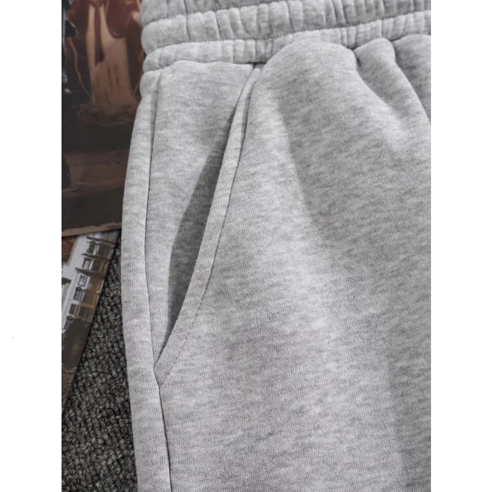Spring and summer solid color gray atmospheric mens pure cotton drawstring waist sports shorts 250906 - view 6