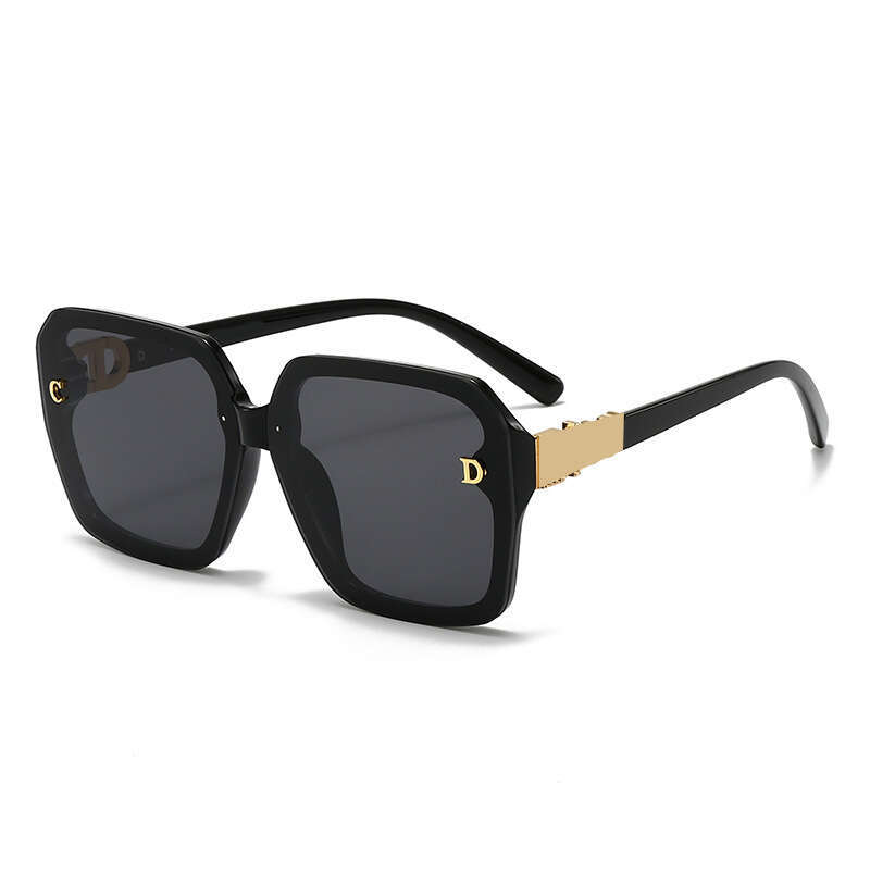 New Large Frame Sunglasses for Women Summer High-end Fashion Outdoor Trendy Street Style Sunshade Glasses D2301 91f