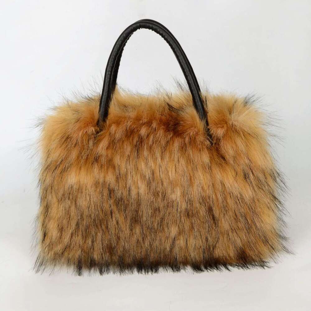 Imitation Raccoon Women's Shoulder Trendy Fashion Versatile Fur Bag