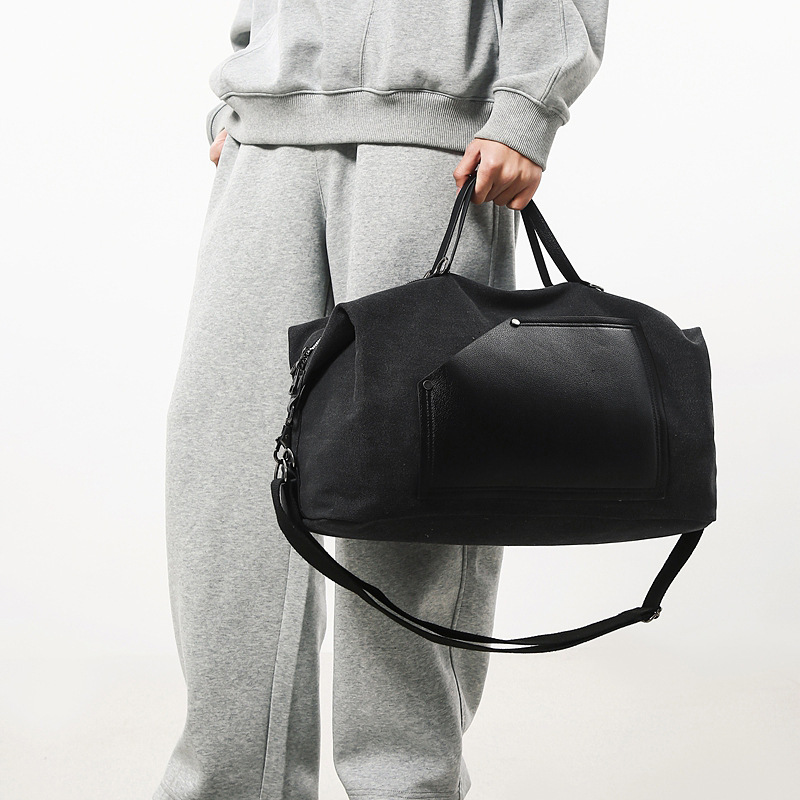 new canvas travel bag luxury leisure bag large capacity outdoor sports and fitness bag designer bag women s lightweight crossbody bag