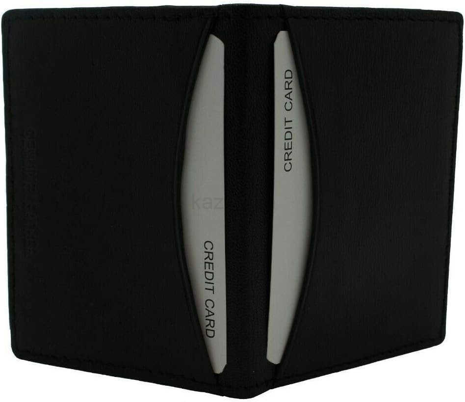 Slim Thin Leather CARD ID Mini Wallet Holder Bifold Drivers License Safe Z250906