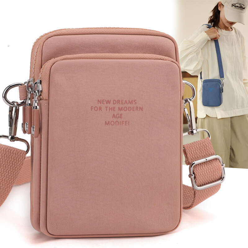 for Women 2025 New Fashion Casual Shoulder Crossbody Nylon Korean Style Simple Small Square Phone Bag