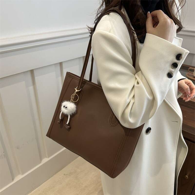 High-end Large Capacity for Women 2025 New Korean Version Commuter Versatile Women's Casual Fashion Single Shoulder Tote Bag