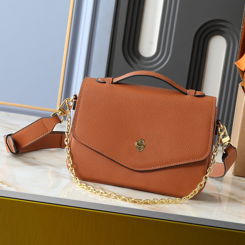 Twist Tote Bag Designer Genuine Leather Bag Twist Lock Flap Shoulder Clutch Handbag Crossbody Luxury Tote Bags M22952 M61179