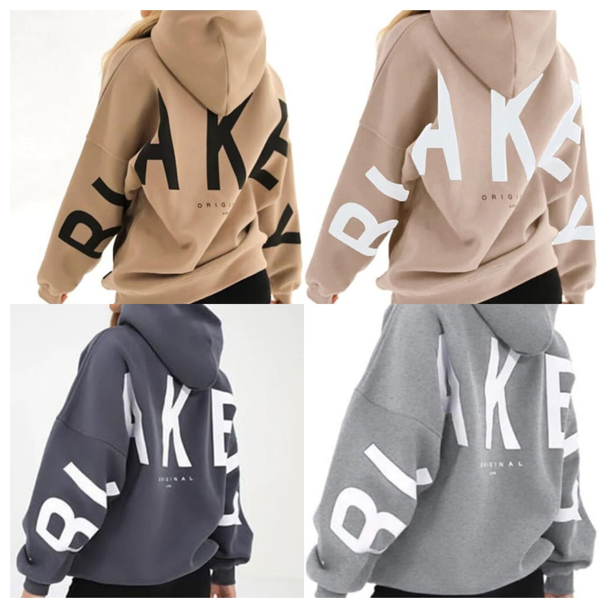 Blakeleys Hoodie Blake Hoody Womens Pullover Designer Oversized Letter Printed Long Sleeve Hood Sweatshirt Streetwear Woman Fashion Hoodies Coat