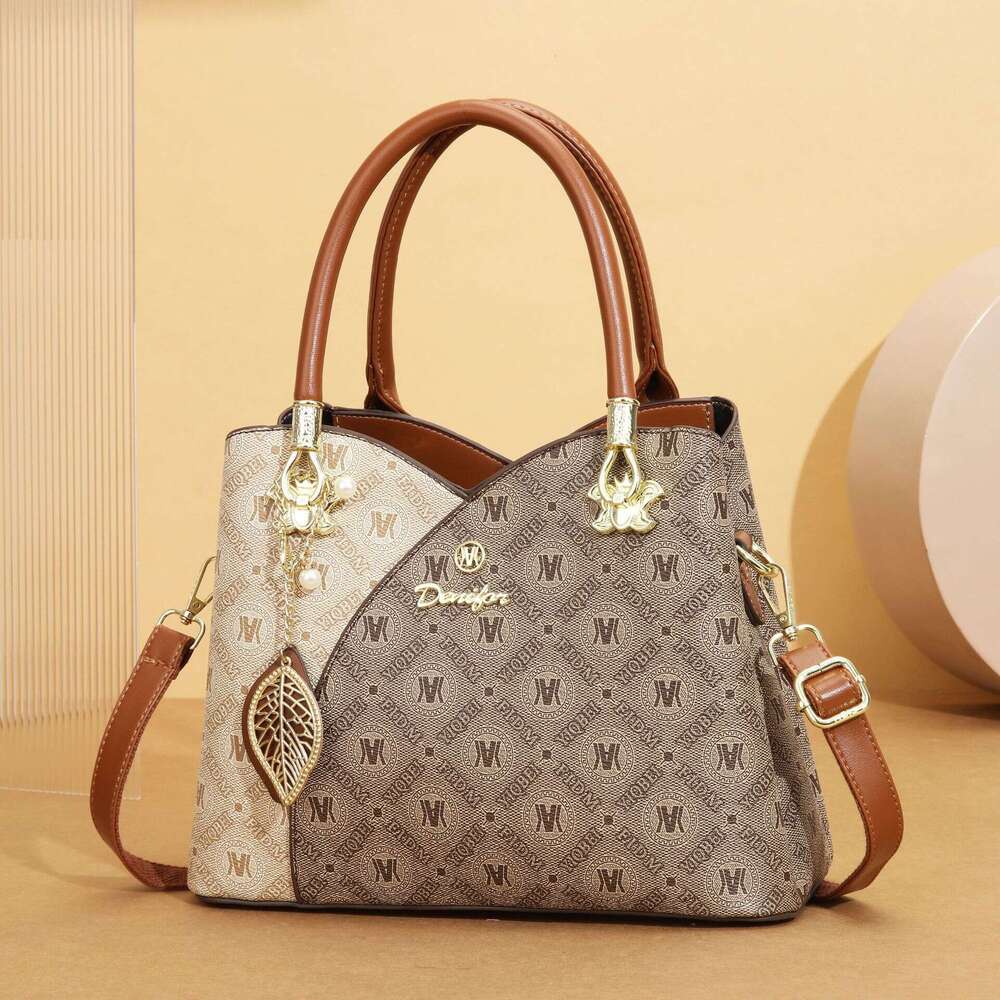 Bag with a High-End Feel, Large Capacity, Printed Women's New Fashion Tote Shoulder Bag, Handbag for Women