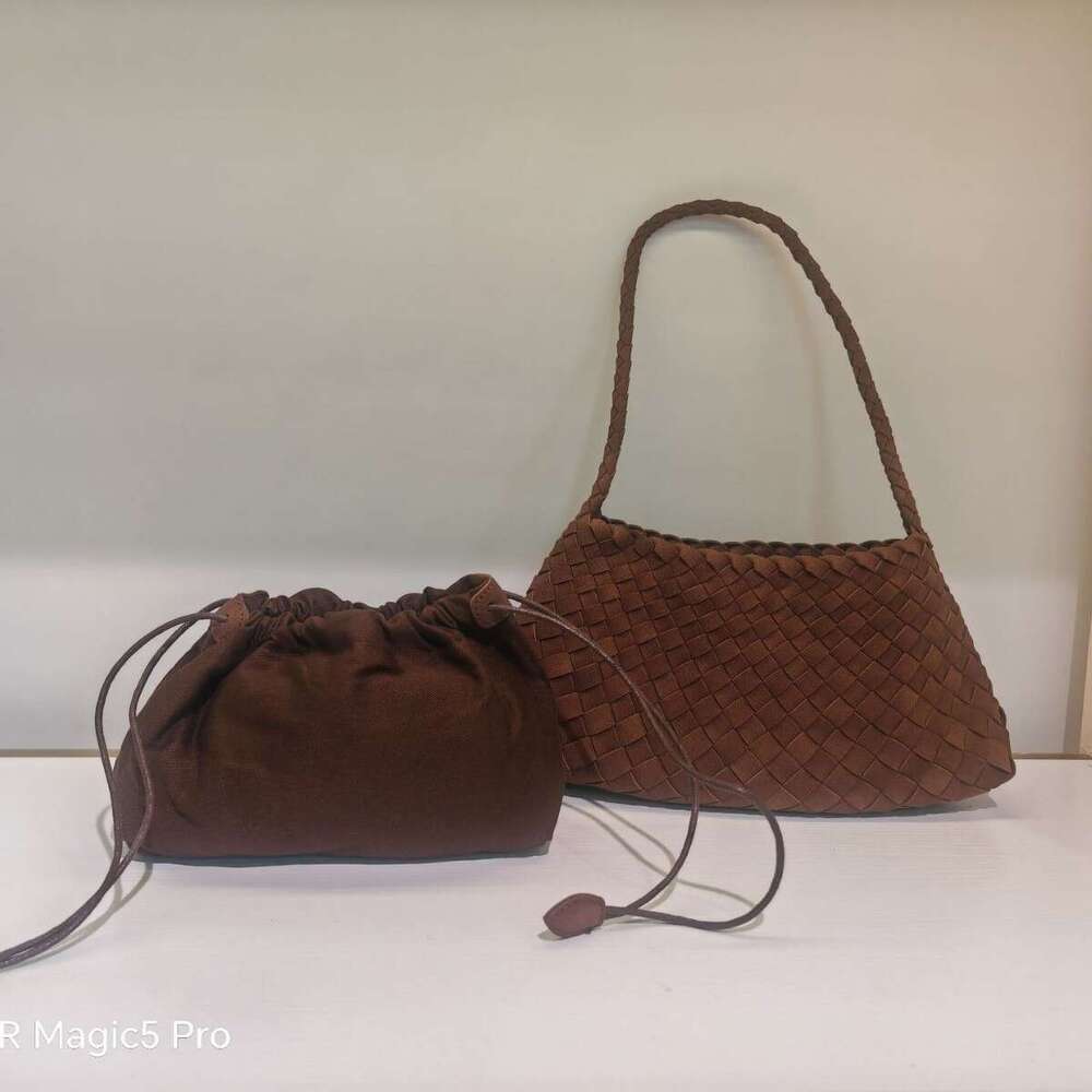 Hand-woven for Women 2025 Autumn Winter New Simple Matte Underarm Handheld Shoulder Bag