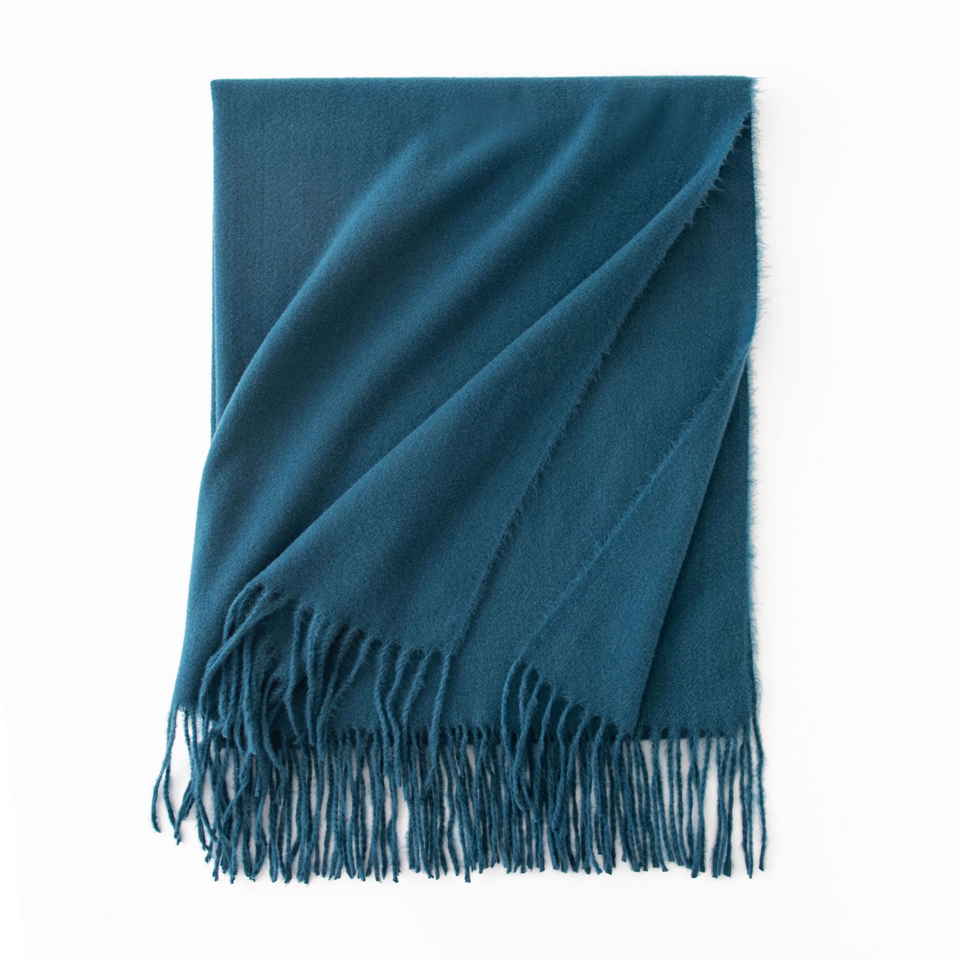K1823 Soft Touch Scarf Women - Solid Color Long Plaid Scarf, Spring Autumn Lightweight Cashmere Feel Wrap