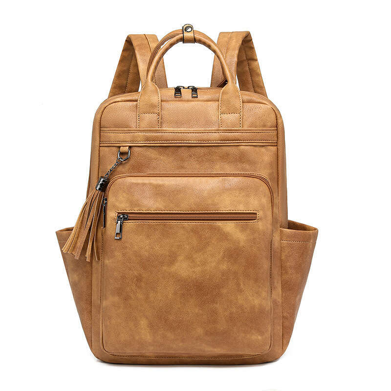 New PU Large Capacity Business Bag Laptop Women's Backpack Bags