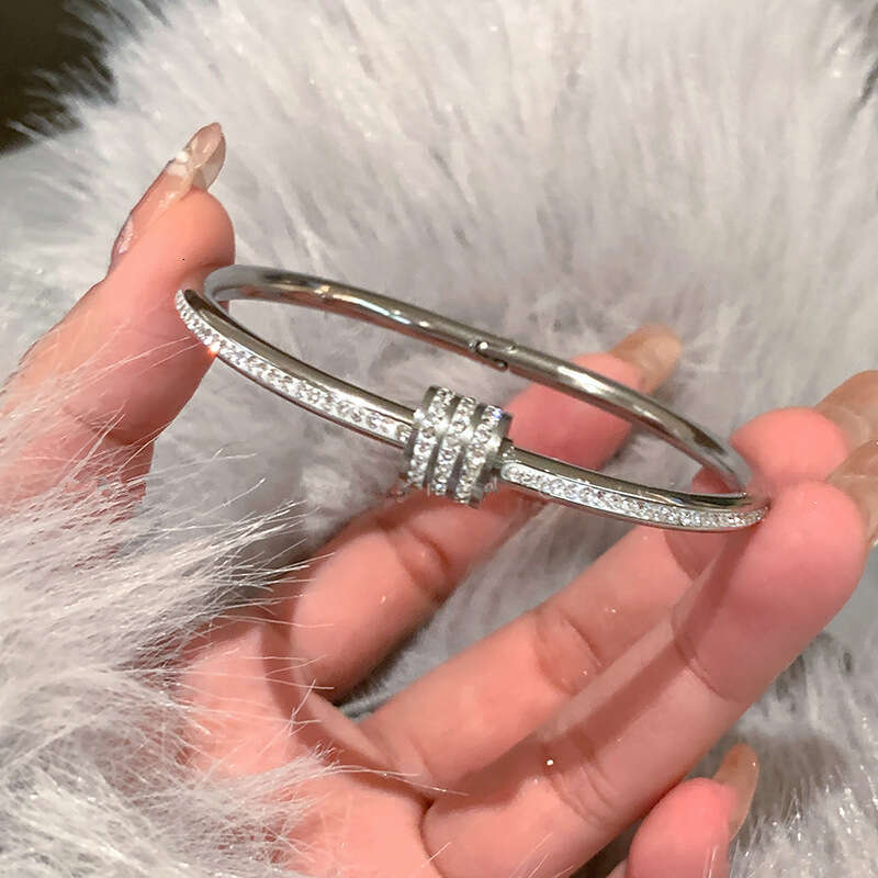 DH collections: High - end White Mother - of - Pearl Bracelets for Women - Sparkling Diamond - set Stainless - steel Jewelry