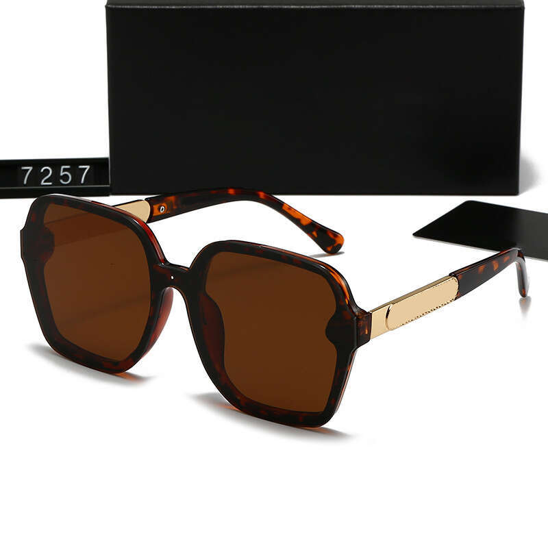 New Large Frame Fashion UV Protection Face Slimming High-end Feel Women Sunglasses 7257 866