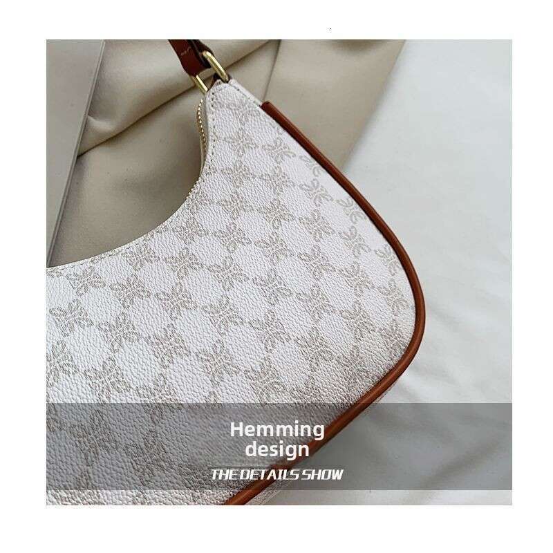 Elegant Ladies' Shoulder Handbag - Sleek Half-Moon Shape