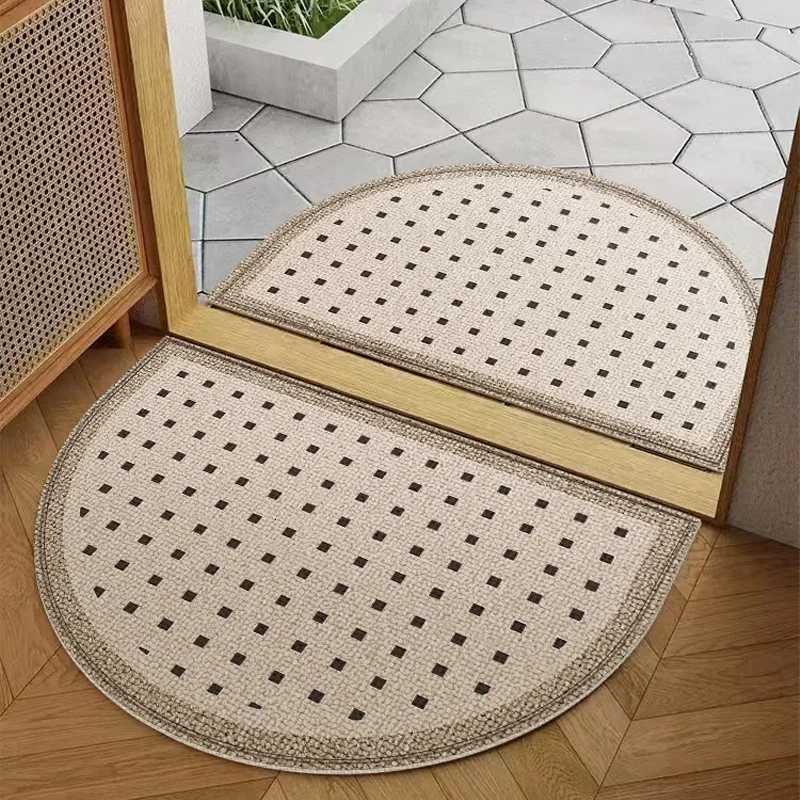 Luxurious VIKAMA SemiCircular Entry Floor Mat HighEnd Indoor and Outdoor Entrance Foot Mat for Kitchen Carpet Home Decoration Y251105