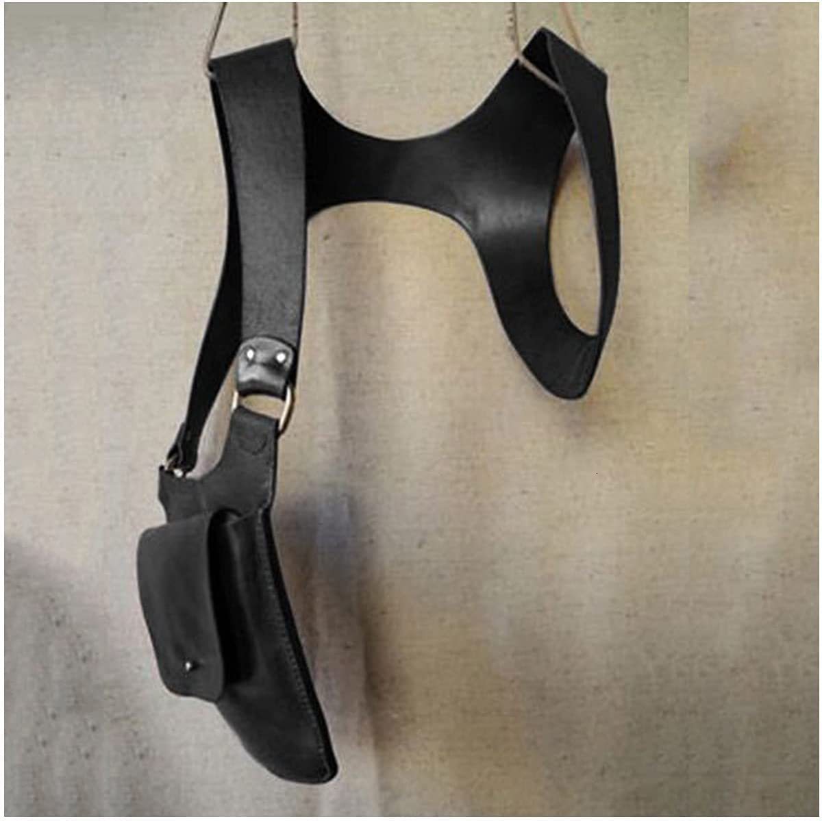 Men irregular punk hip hop leather vest hollow out PU leather sleeveless jacket man vintage casual cropped waistcoat veste homme 240618