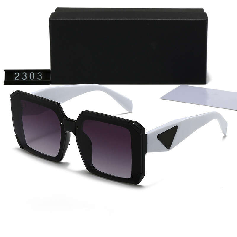 New Men's and Women's Trendy Fashion Square Frame Triangle Sunshade Glasses Personality Sunscreen Sunglasses 2303 9ac