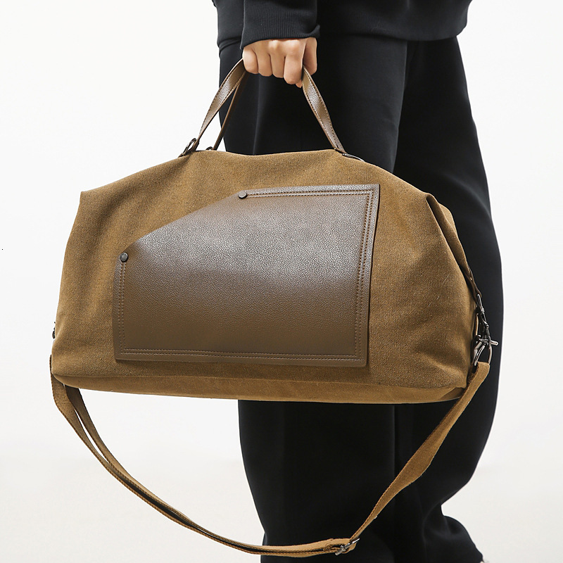 new canvas travel bag luxury leisure bag large capacity outdoor sports and fitness bag designer bag women s lightweight crossbody bag